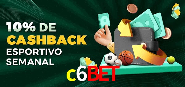 10% de bônus de cashback na c6bet